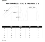 NEIGHBORHOOD x AGNES B. . CREWNECK LS-2