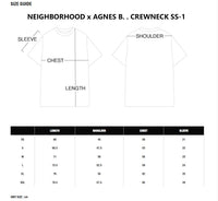 NEIGHBORHOOD x AGNES B. . CREWNECK SS-1