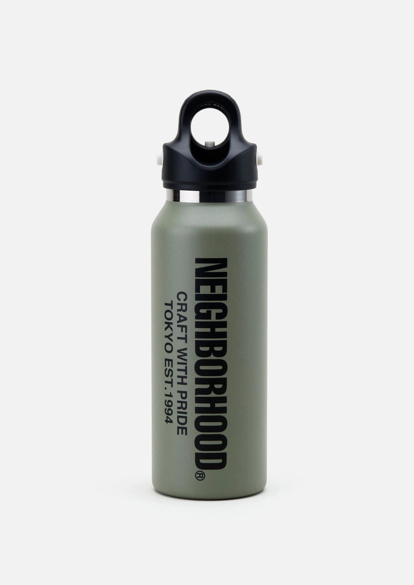 NEIGHBORHOOD x REVOMAX . VACUUM INSULATED BOTTLE 12OZ SLIM NEIGHBORHOOD x REVOMAX . VACUUM INSULATED BOTTLE 12OZ SLIM