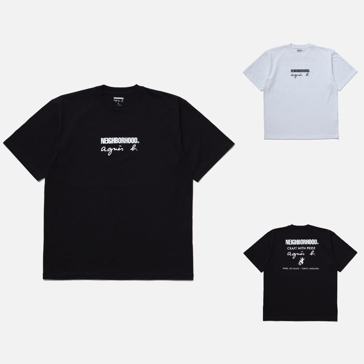 NEIGHBORHOOD® × agnès b. CREWNECK SS XS NEIGHBORHOOD x AGNES B. . CREWNECK SS-1 – cotwohk