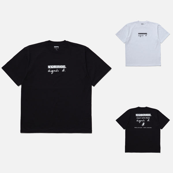 NEIGHBORHOOD x AGNES B. . CREWNECK SS-1 cotwo