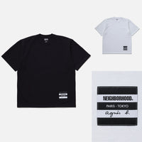 NEIGHBORHOOD x AGNES B. . CREWNECK SS-2 cotwo