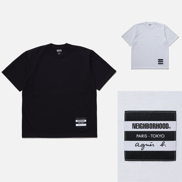 NEIGHBORHOOD x AGNES B. . CREWNECK SS-2 cotwo