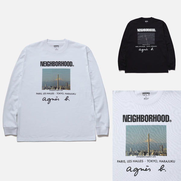 NEIGHBORHOOD x AGNES B. . CREWNECK LS-2 cotwo