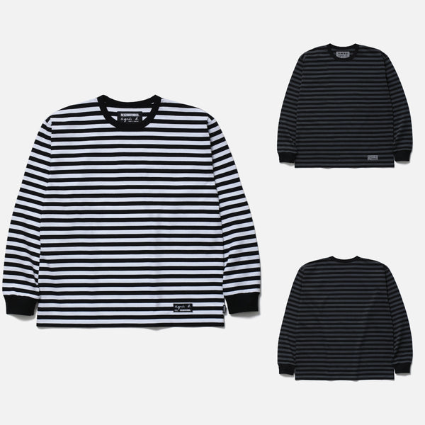 NEIGHBORHOOD x AGNES B. . BODER CREWNECK LS cotwo