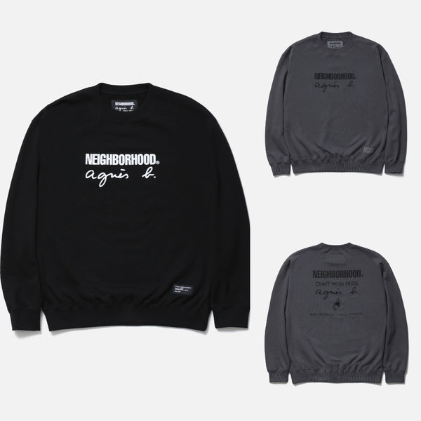 NEIGHBORHOOD x AGNES B. . SWEAT SHIRT LS cotwo