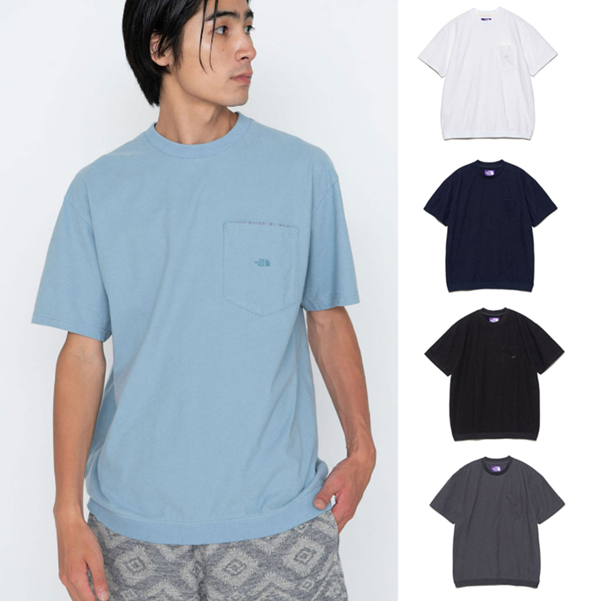 国内配送★THE NORTH FACE★High Bulky Pocket Tee 6色 THE NORTH FACE PURPLE LABEL High Bulky Pocket Tee [ NT3422N
