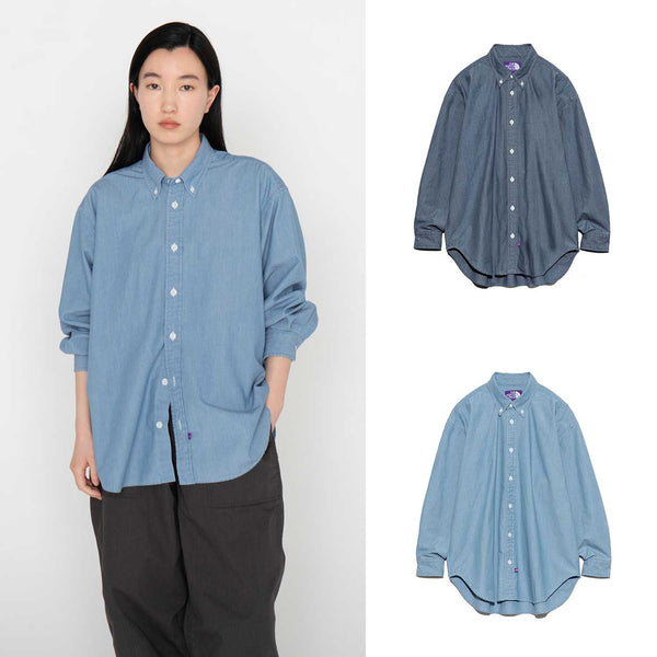 THE NORTH FACE PURPLE LABEL Button Down Chambray Field Shirt [ NTW3362N ] cotwo
