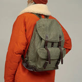 Nigel Cabourn 25S/S SWISS ARMY RUCKSACK PEAT LABEL