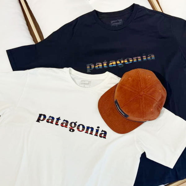 patagonia 73 Text Logo Organic Tee