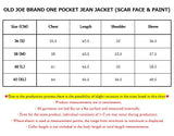 OLD JOE BRAND ONE POCKET JEAN JACKET (SCAR FACE & PAINT)