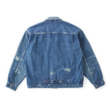 OLD JOE BRAND ONE POCKET JEAN JACKET (SCAR FACE & PAINT)