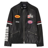 WILDSIDE YOHJI YAMAMOTO x HYSTERIC GLAMOUR RACING LEATHER JACKET [ SO-J08-700 ]