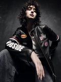 WILDSIDE YOHJI YAMAMOTO x HYSTERIC GLAMOUR RACING LEATHER JACKET [ SO-J08-700 ]