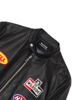 WILDSIDE YOHJI YAMAMOTO x HYSTERIC GLAMOUR RACING LEATHER JACKET [ SO-J08-700 ]