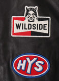 WILDSIDE YOHJI YAMAMOTO x HYSTERIC GLAMOUR RACING LEATHER JACKET [ SO-J08-700 ]