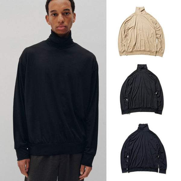 SOPHNET. 24A/W WASHABLE WOOL HEM RIBBED L/S TURTLENECK TOP [ SOPH-242070 ]