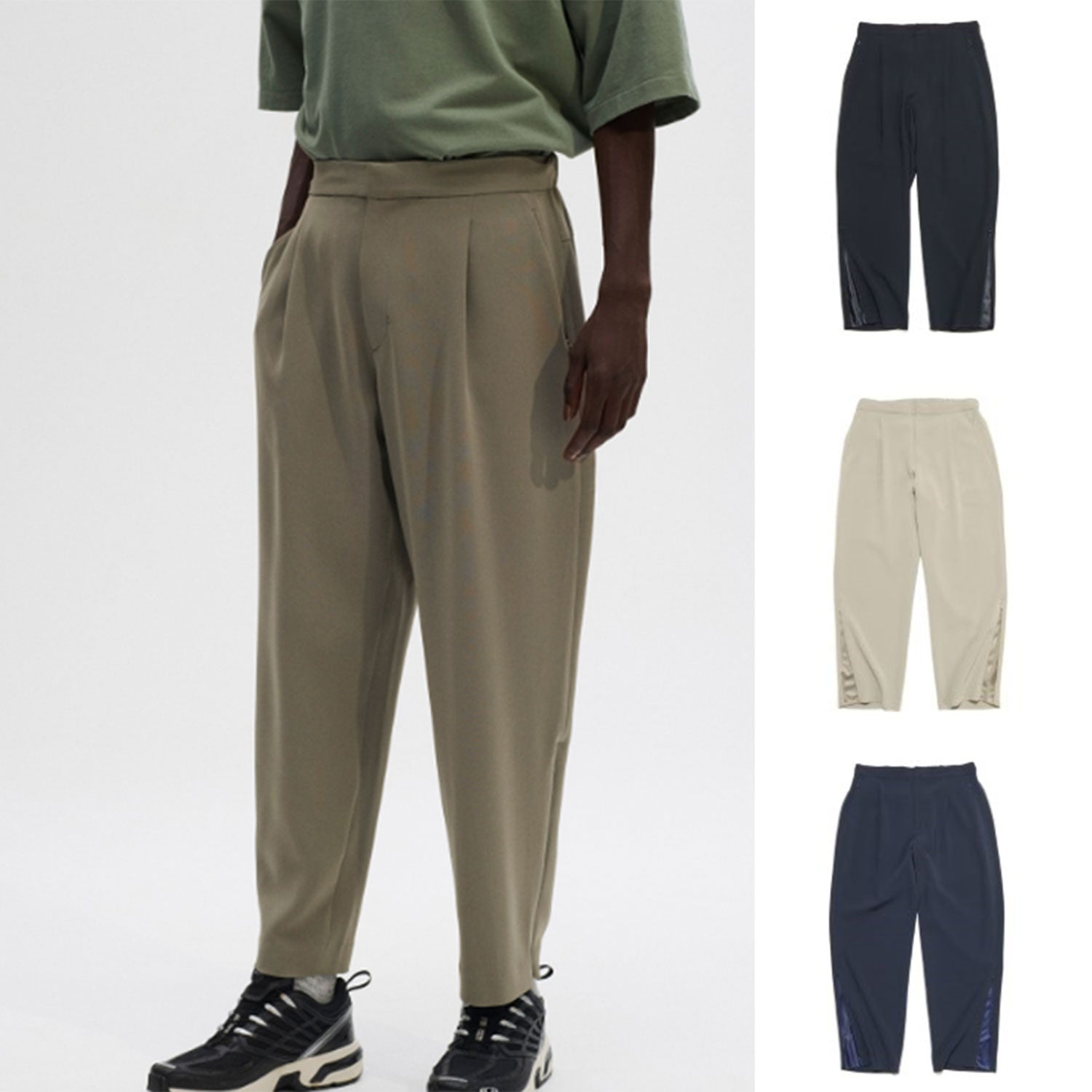 SOPHNET. / SOPHNET. | SILVERWOOL RIBBED 2 TUCK PANT Wool