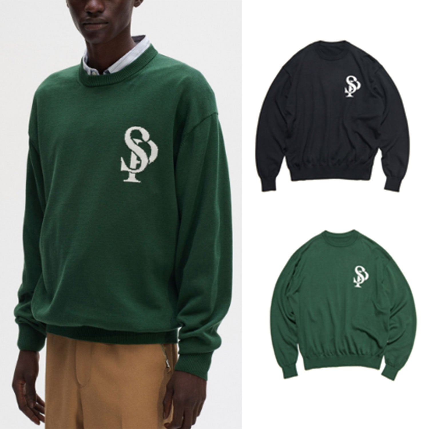 トップス SOPHNET. 23AW CASHIMERE CREWNECK KNIT XL SOPH. | WOOL CASHMERE OVERSIZED CREWNECK KNIT(M OFF WHITE):