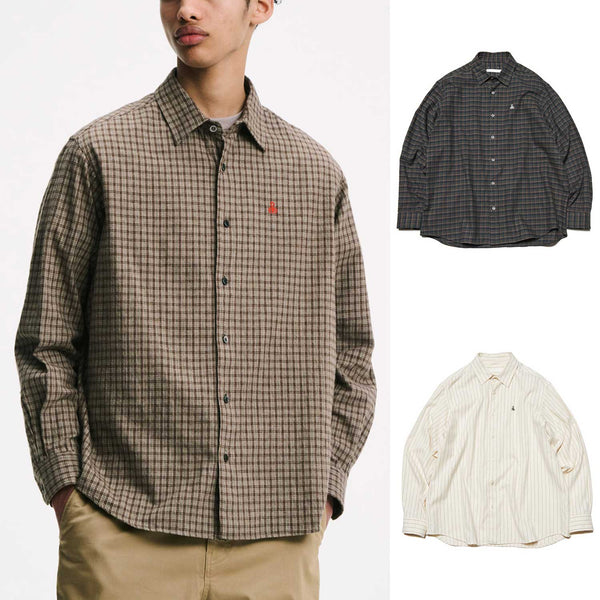 SOPHNET. 25A/W COTTON FLANNEL RELAX-FIT SHIRT [ SPNT-252017 ] cotwo