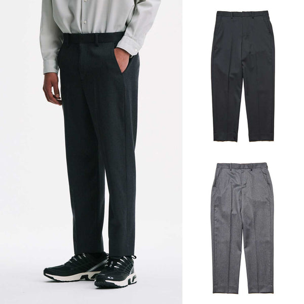 SOPHNET. 25A/W FLANNEL WOOL SHIRRING SLIM-FIT SLACKS [ SPNT-252001 ] cotwo