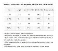 SOPHNET. 25A/W LIGHT MELTON WOOL HALF-ZIP SHIRT [ SPNT-252003 ]