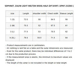 SOPHNET. 25A/W LIGHT MELTON WOOL HALF-ZIP SHIRT [ SPNT-252003 ]