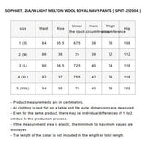 SOPHNET. 25A/W LIGHT MELTON WOOL ROYAL NAVY PANTS [ SPNT-252004 ]