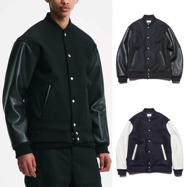 SOPHNET. 25A/W MELTON LAMBSWOOL VARSITY JACKET [ SPNT-252005 ] cotwo