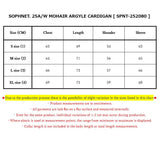 SOPHNET. 25A/W MOHAIR ARGYLE CARDIGAN [ SPNT-252080 ]