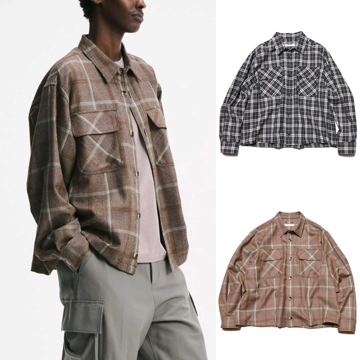 トップス 25AW NEIGHBORHOOD CORDUROY CHECK SHIRT 25AW NEIGHBORHOOD CORDUROY CHECK SHIRT shirt – Vintage Concept Store