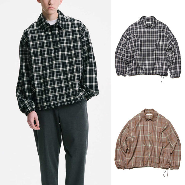 SOPHNET. 25A/W SAXONY WOOL CHECK POLO SHIRT [ SPNT-252011 ] cotwo
