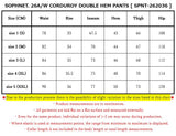 [ Pre-order ] SOPHNET. 26A/W CORDUROY DOUBLE HEM PANTS [ SPNT-262036 ]