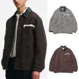 SOPHNET. 25A/W LEATHER COLLAR COVERALL / Kvadrat Sisu [ SPNT-252006 ] cotwo