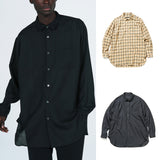 SOPHNET. 24S/S WOOL TWILL BAGGY LONG SHIRT [ SOPH-240014 ] cotwo