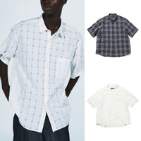 SOPHNET. 24S/S SHEER CHECK S/S SHIRT [ SOPH-240019 ] cotwo