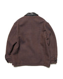 SOPHNET. 25A/W LEATHER COLLAR COVERALL / Kvadrat Sisu [ SPNT-252006 ]