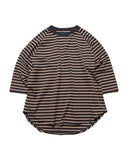 SOPHNET. 26A/W BORDER RAGLAN 3/4 SLEEVE WIDE TEE [ SPNT-262078 ]