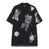 WILDSIDE YOHJI YAMAMOTO x Ryu Ga Gotoku Studio All-over Print Short Sleeve Shirt