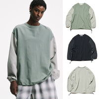 SOPHNET. 25A/W FABRIC-MIX L/S TOP [ SPNT-252022 ]