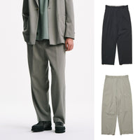 SOPHNET. 25A/W WASHER WOOL RELAX-FIT TUCK SLACKS [ SPNT-252026 ] cotwo