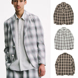 SOPHNET. 25A/W HIGH-TWIST OMBRE CHECK JACKET [ SPNT-252029 ]