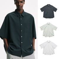 SOPHNET. 25A/W HIGH-TWIST POPLIN RELAX-FIT S/S SHIRT [ SPNT-252036 ]