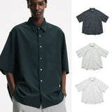 SOPHNET. 25A/W HIGH-TWIST POPLIN RELAX-FIT S/S SHIRT [ SPNT-252036 ]