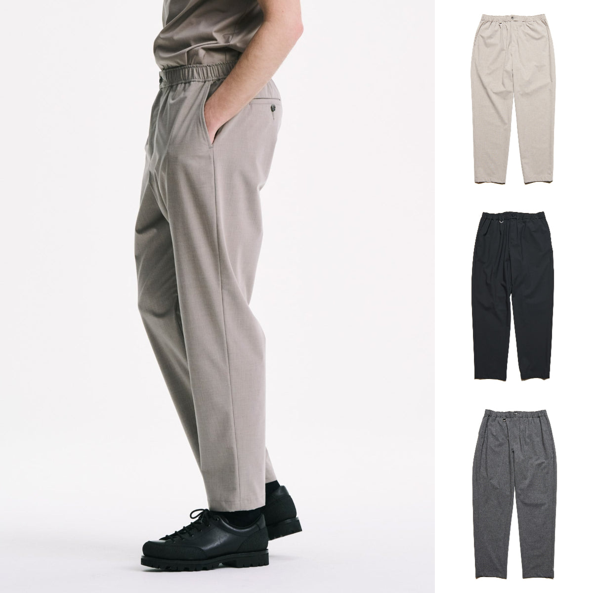 パンツ SOPHNET. BINCHOTAN SLIM FIT PANTS パンツ WASHABLE SUMMER WOOL TAPERED