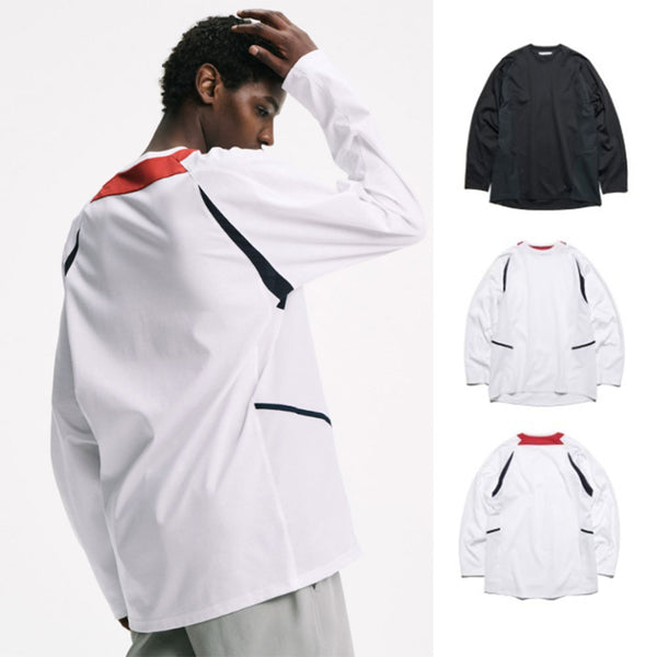 SOPHNET. 25A/W SUPIMA COTTON L/S FOOTBALL TEE [ SPNT-252051 ]