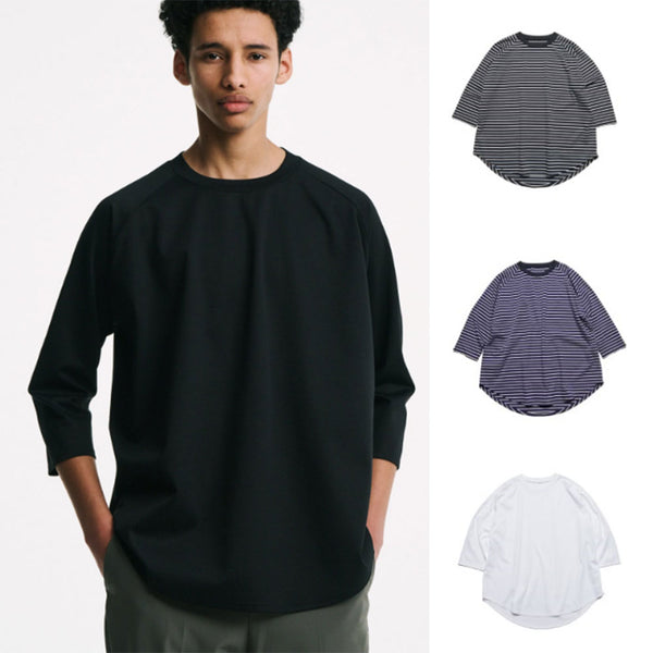 SOPHNET. 25A/W SUPIMA COTTON RAGLAN 3/4 WIDE TEE [ SPNT-252053 ]