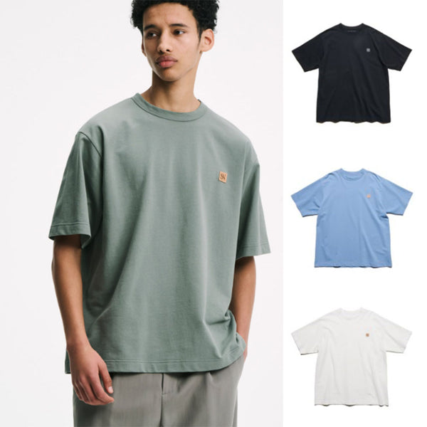 SOPHNET. 25A/W LEATHER PATCH WIDE TEE [ SPNT-252058 ]