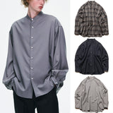 SOPHNET. 26A/W WASHBLE WOOL BAND COLLAR SHIRT [ SPNT-262020 ] cotwo