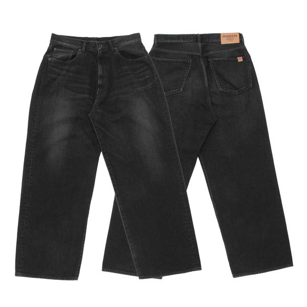 STARBUCKS STAND by BEAMS Black Denim Pants cotwo